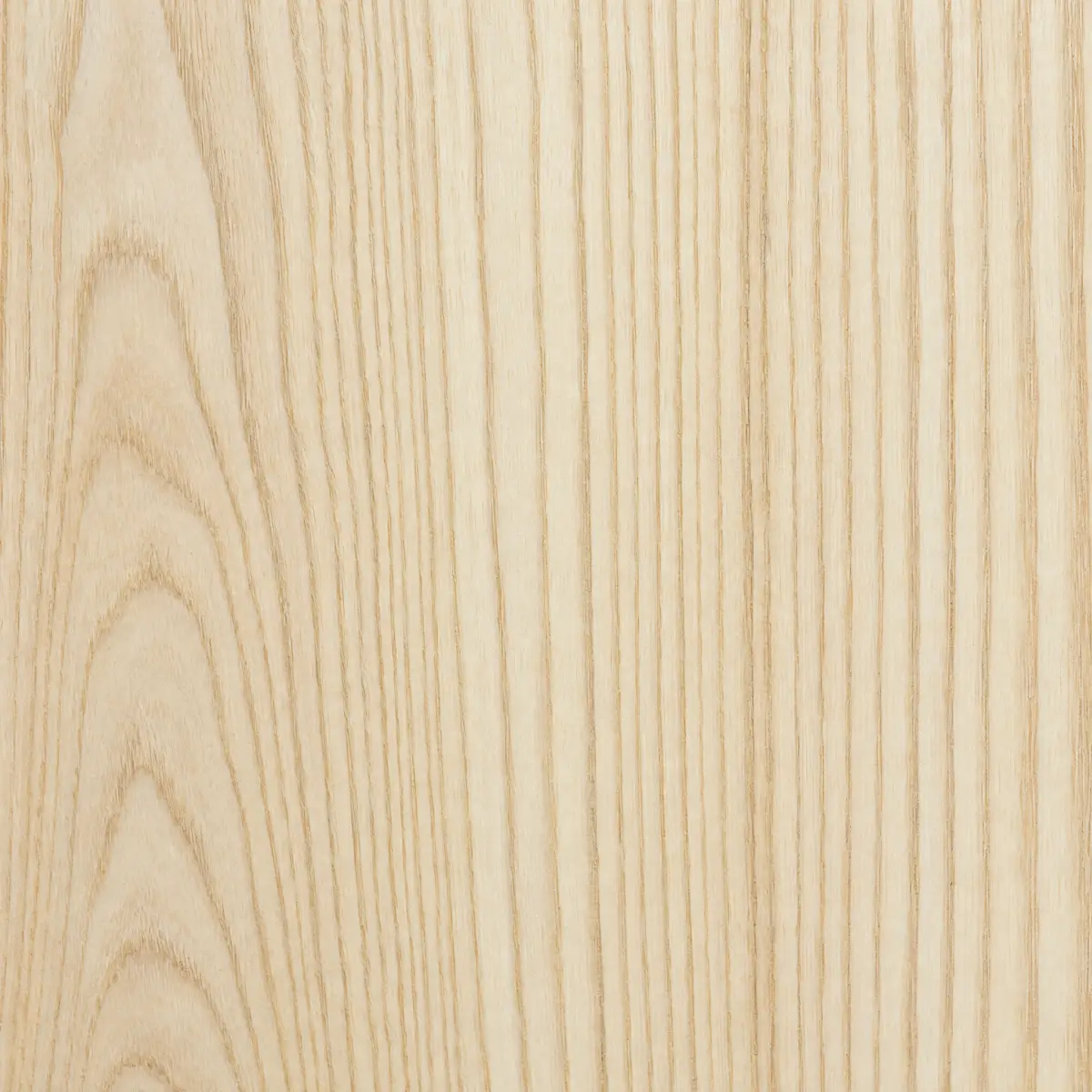 Oberfläche aus heller Esche mit geraden Jahresringen
